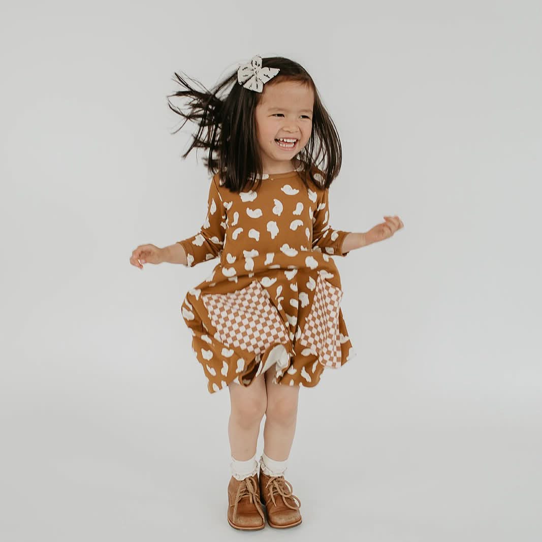 Baby/Kids' Bamboo Clementine Dress | Friendly Ghosts-2