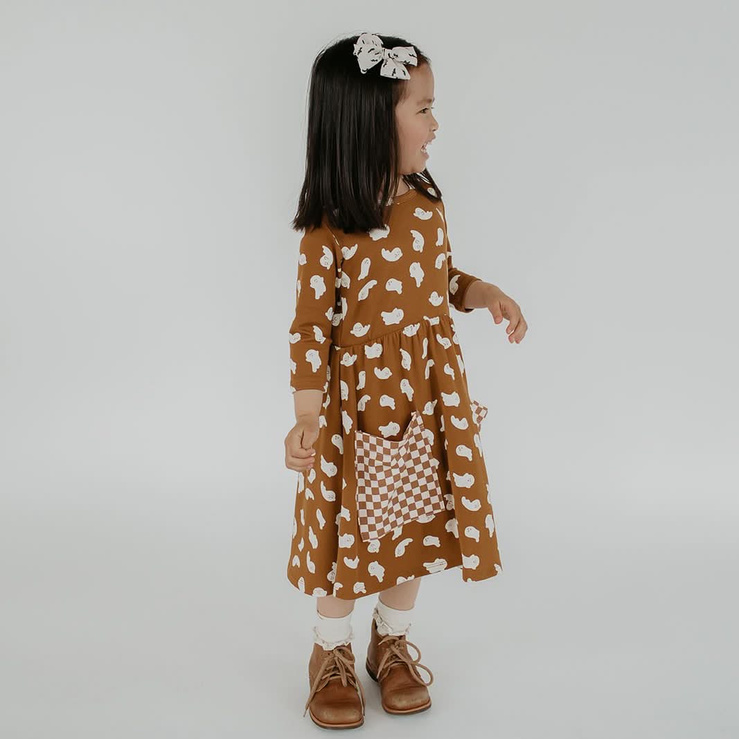 Baby/Kids' Bamboo Clementine Dress | Friendly Ghosts-1