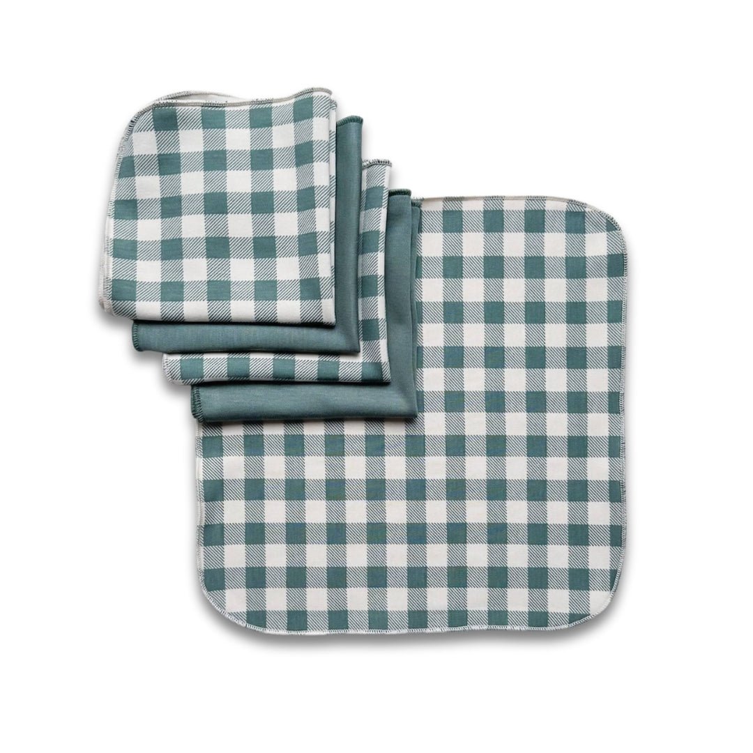 Bamboo Baby Capsule Gift Box - Eucalyptus Gingham & Eucalyptus-2