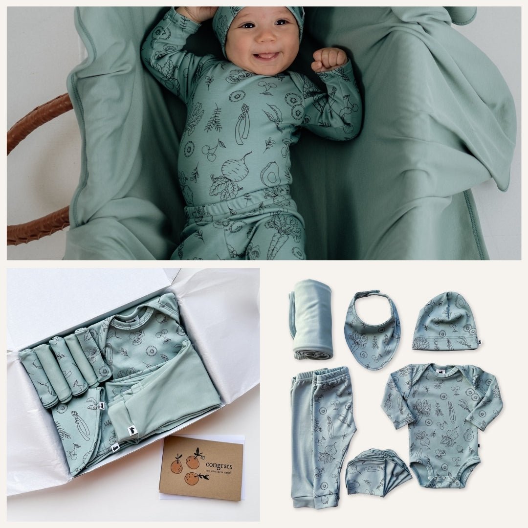 Bamboo Baby Capsule Gift Box - Market Veggie & Lake-0