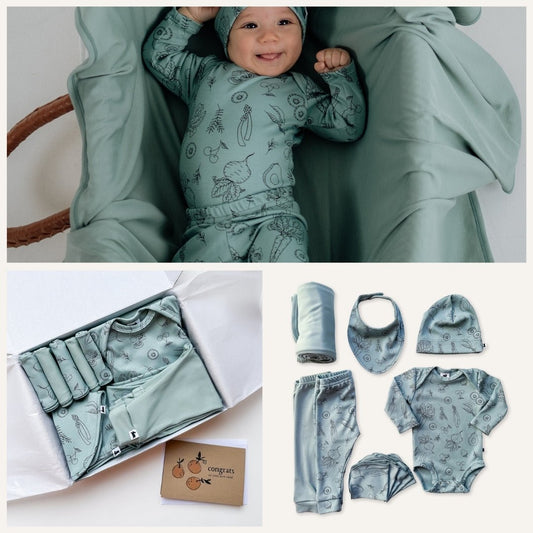 Bamboo Baby Capsule Gift Box - Market Veggie & Lake-0