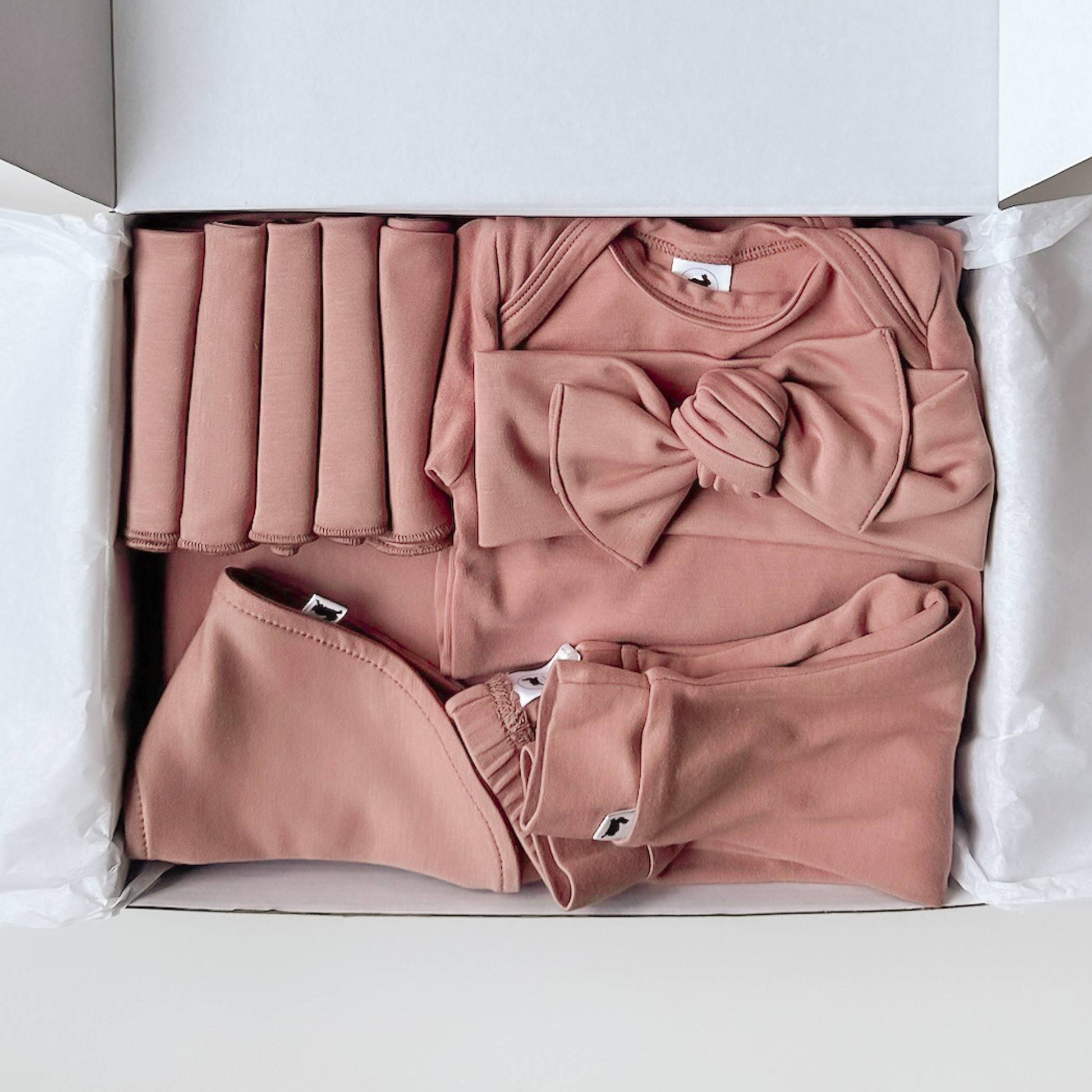 Bamboo Baby Capsule Gift Box - Terracotta-3