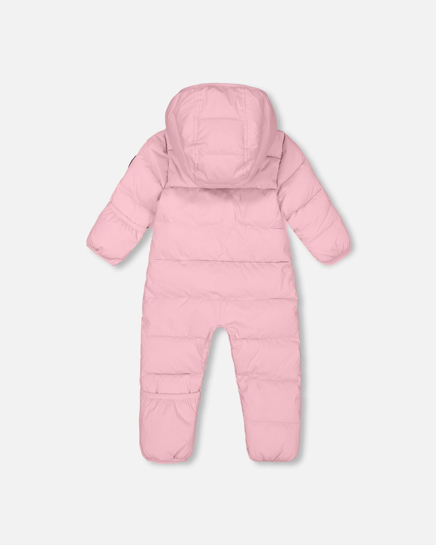 One-Piece Baby Cloud Compressible Snowsuit Designed For Car Seat Pink-2