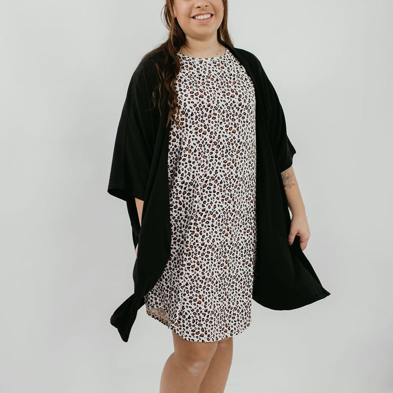 Ladies’ Bamboo Winslow Dress | Snow Leopard-4